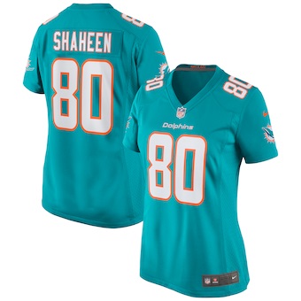 womens nike adam shaheen aqua miami dolphins game jersey_pi4